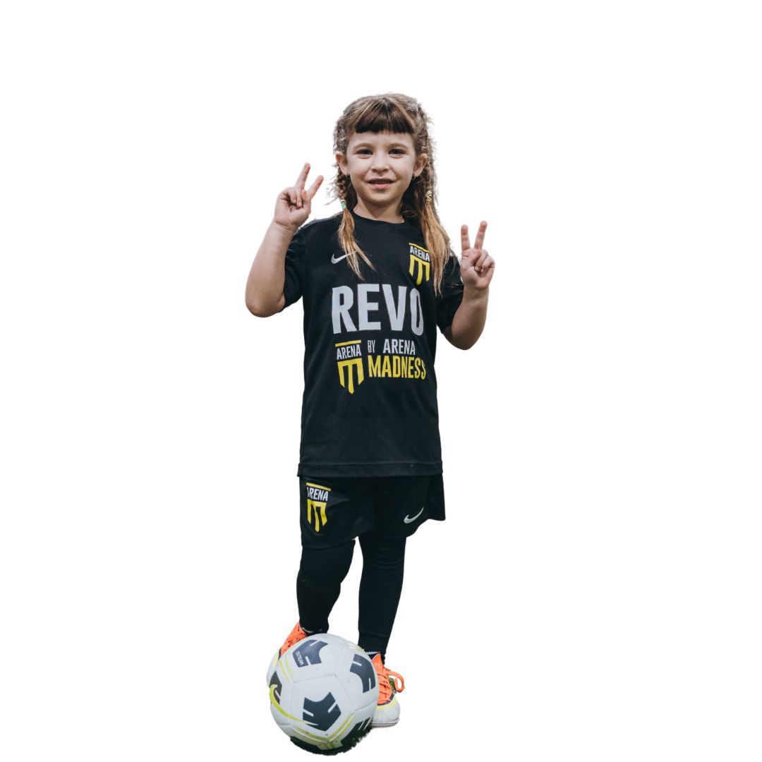 Young soccer player in REVO uniform